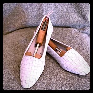 White Cole Haan flats. Never worn! Size 11B